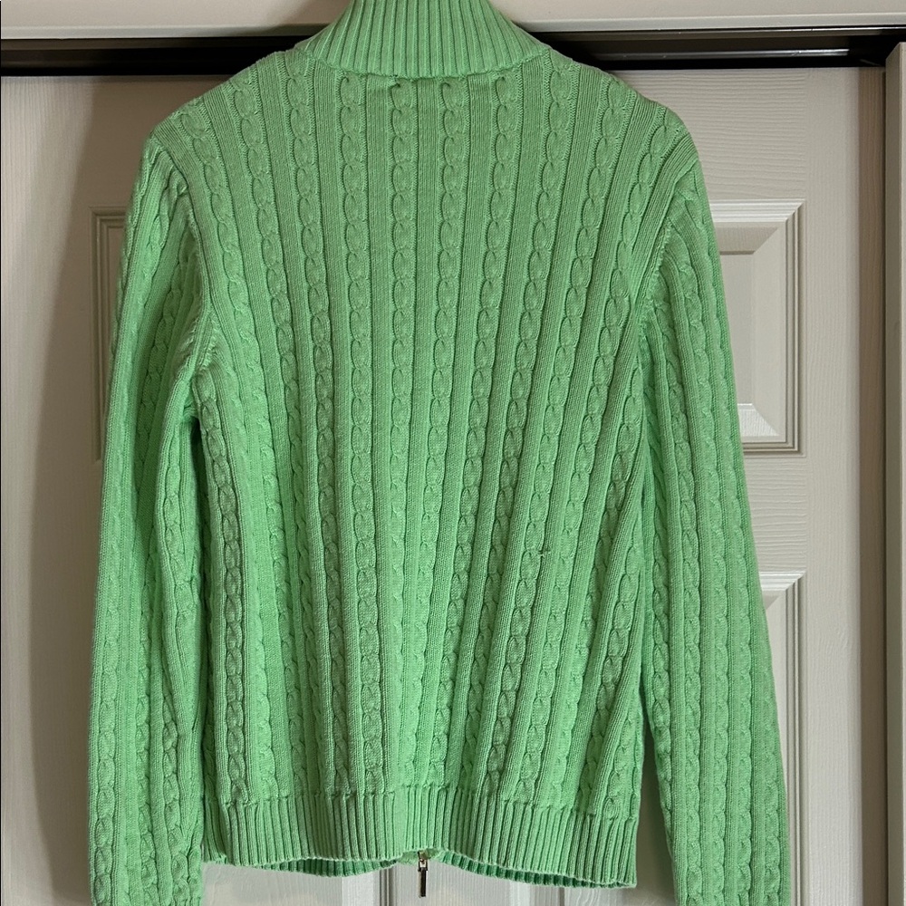 Lauren Ralph Lauren Elevated Everyday Cable Knit Sweater XL Preppy Casual - Picture 4 of 11